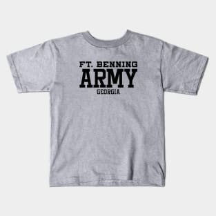 Mod.1 US Army Fort Benning Georgia Military Center Kids T-Shirt